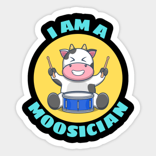 I Am A Moosician | Cow Pun Sticker